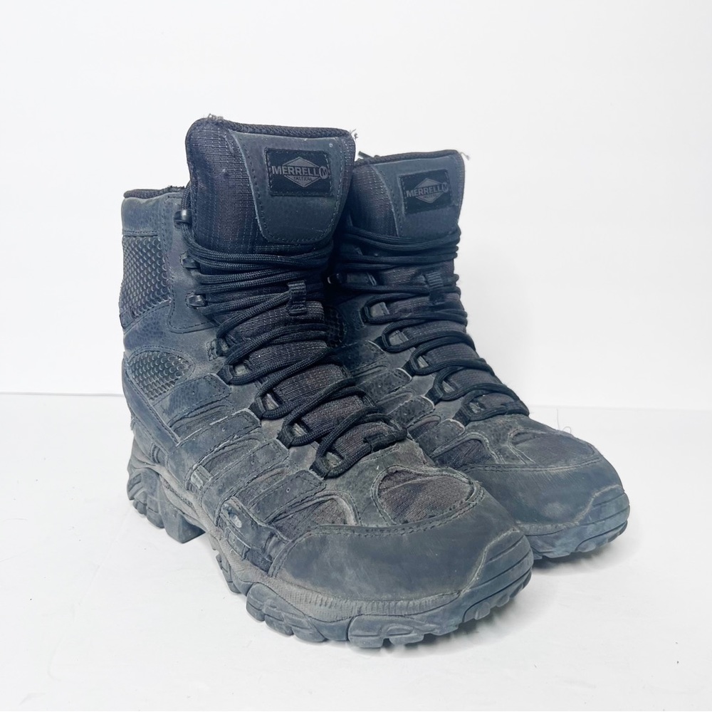 Merrell Moab Tactical Boot Side Zip Black Size 7.5 Women’s
